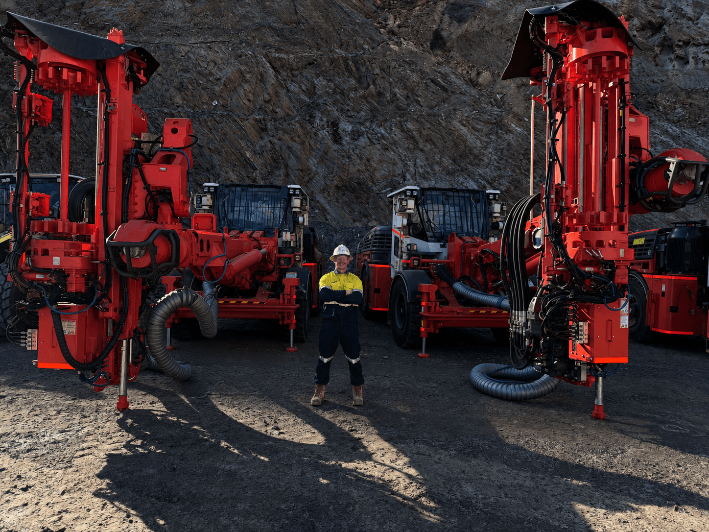 Lyon Momple on-site at a drill rig